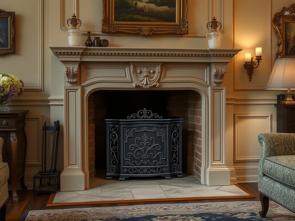 Rich antique bronze finish on a decorative panel